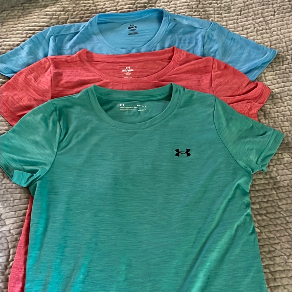 Under Armour Women's Aqua Green Tech Tee - Lightweight Active Top